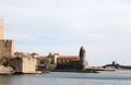 Collioure fortifications Royalty Free Stock Photo